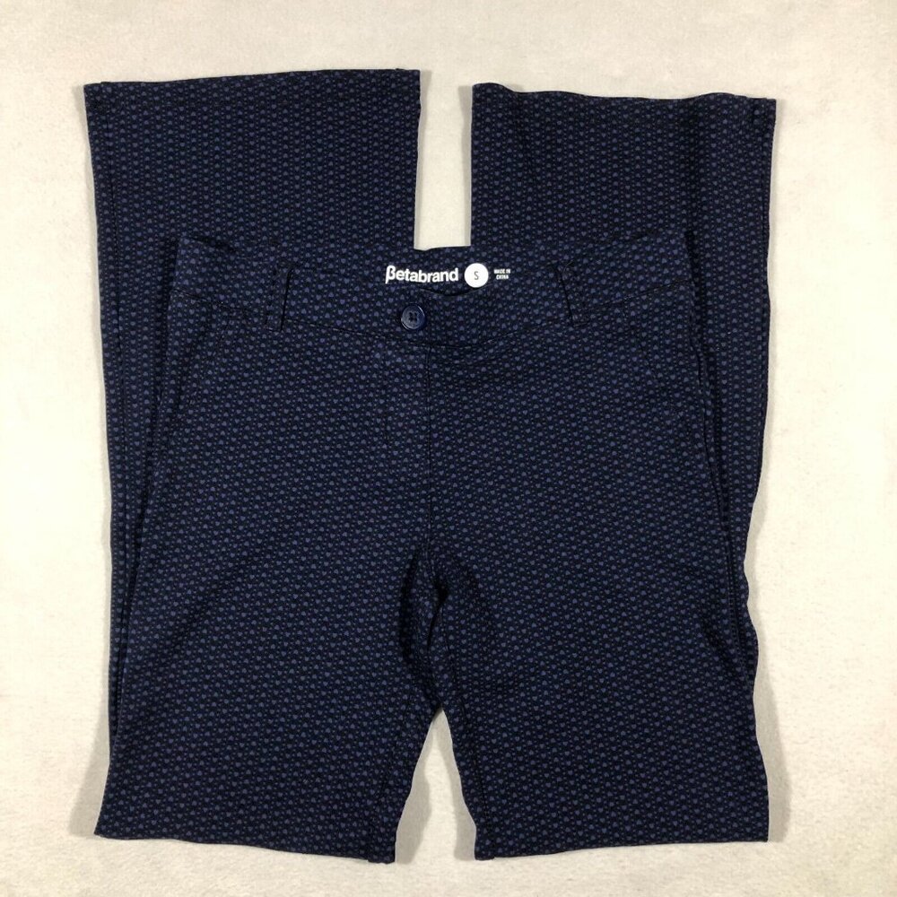 Betabrand Pants Womens Small Bootcut Classic Dress Pant Yoga Geometric W0104-HEL